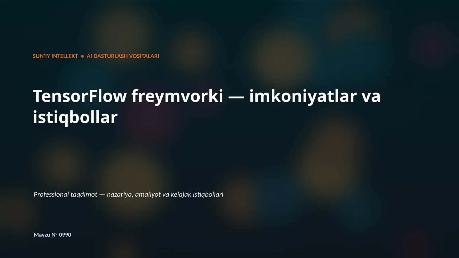 TensorFlow freymvorki