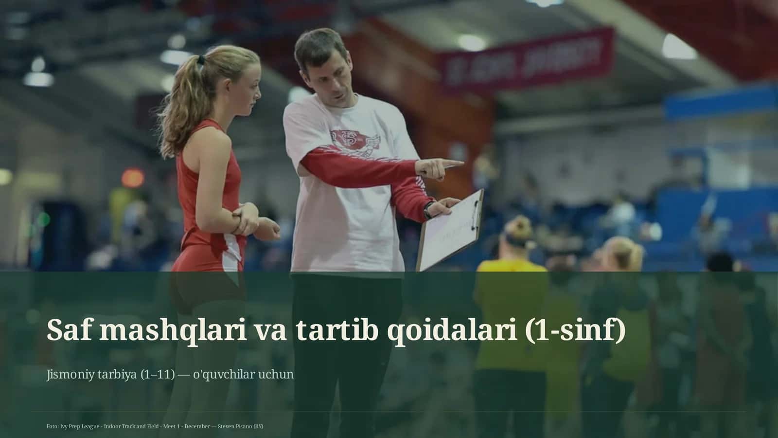 Saf mashqlari va tartib qoidalari (1-sinf)