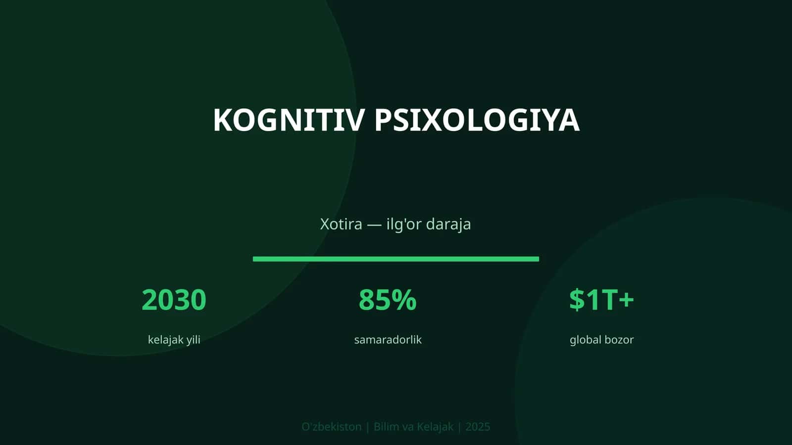 KOGNITIV PSIXOLOGIYA