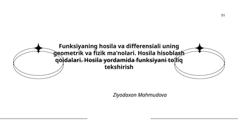Hosila va Differensiali