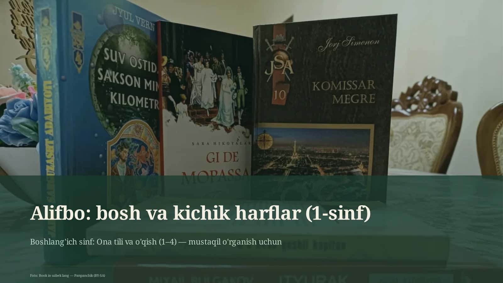 Alifbo: bosh va kichik harflar (1-sinf)