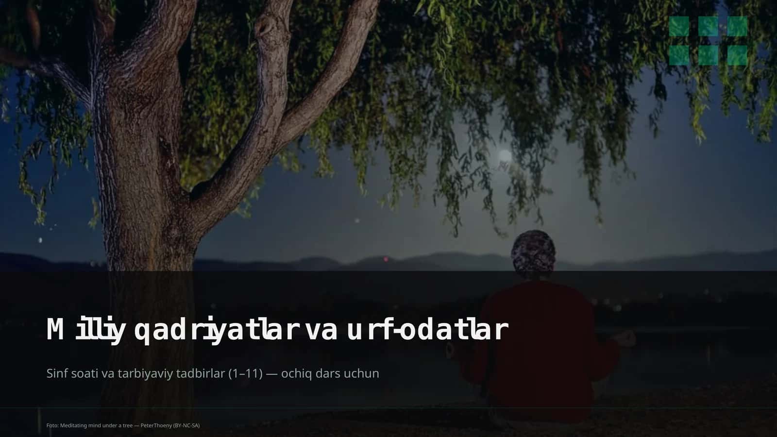 Milliy qadriyatlar va urf-odatlar