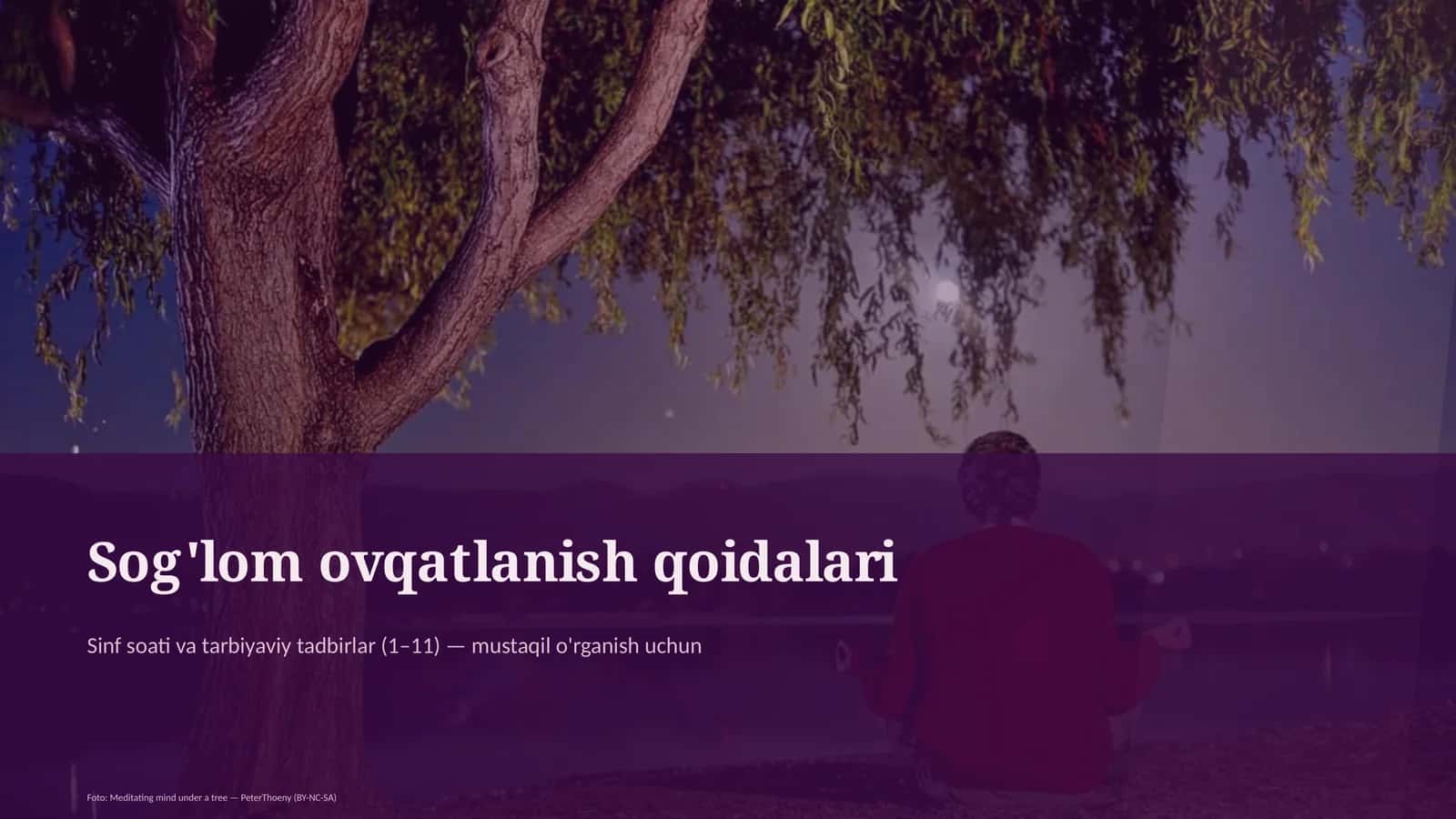 Sog'lom ovqatlanish qoidalari