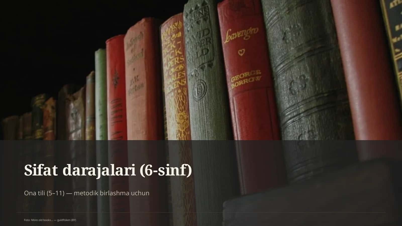 Sifat darajalari (6-sinf)