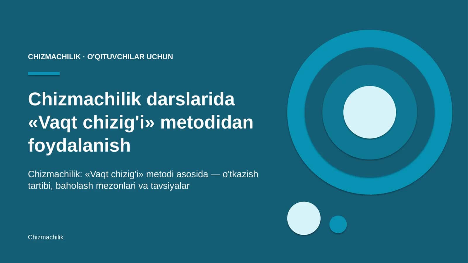 chizmachilik darslarida vaqt chizig'i metodidan foydalanish 8997