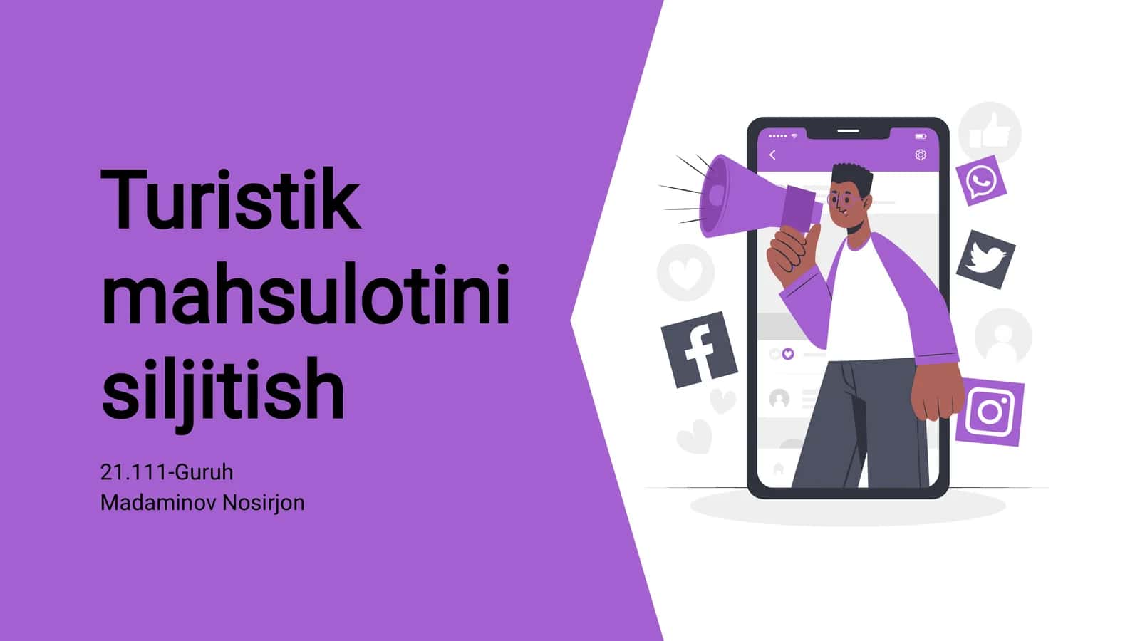 Turistik mahsulotini siljitish