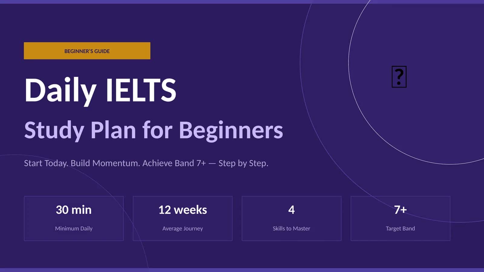 Daily IELTS Study Plan for Beginners