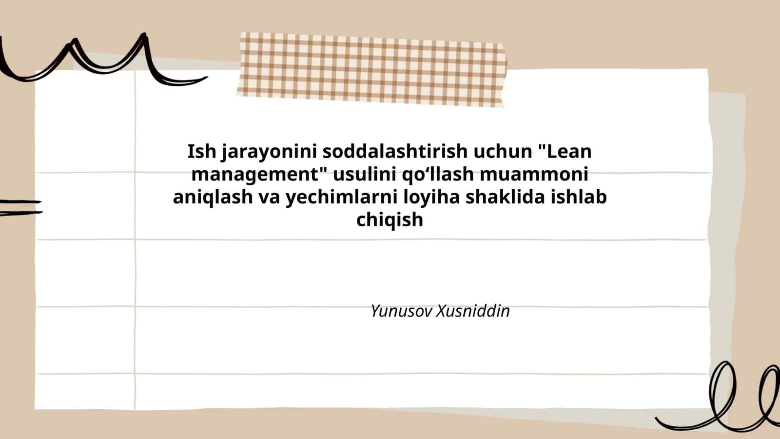 Lean management