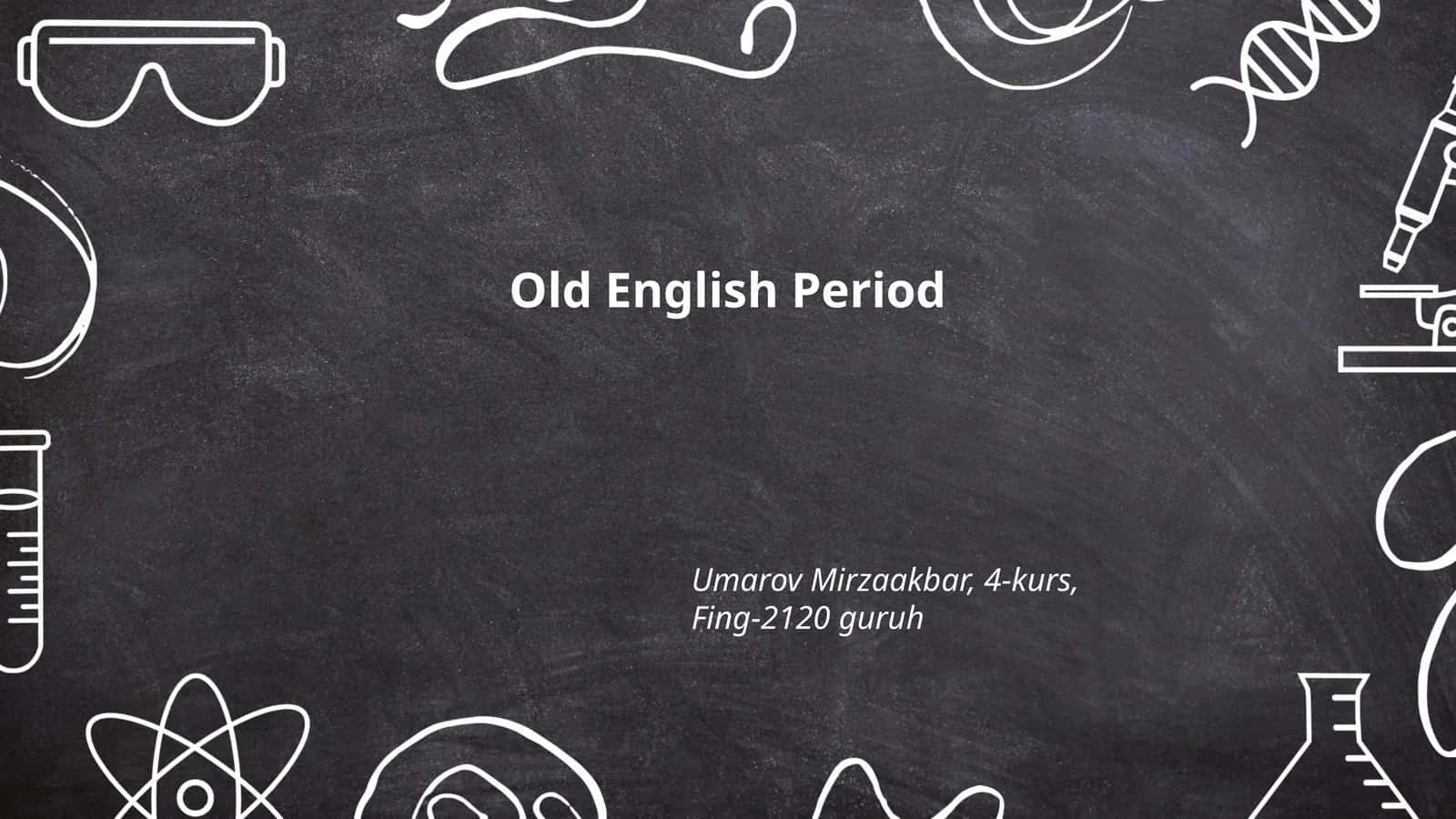 Old English Period