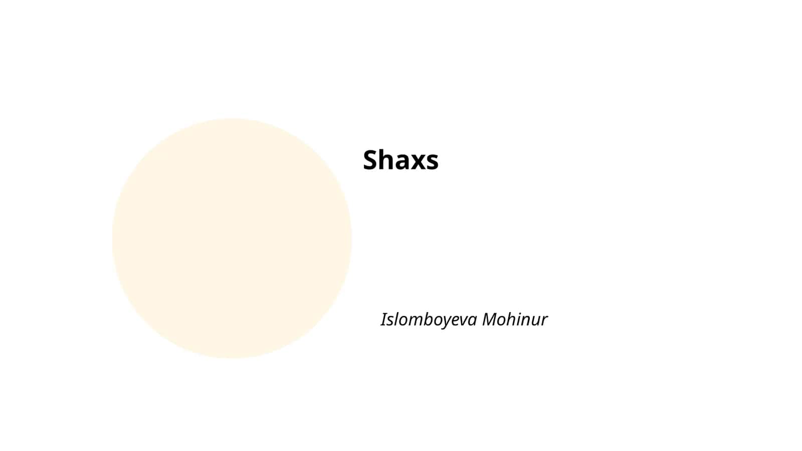 Shaxsiyat Rivojlanishi