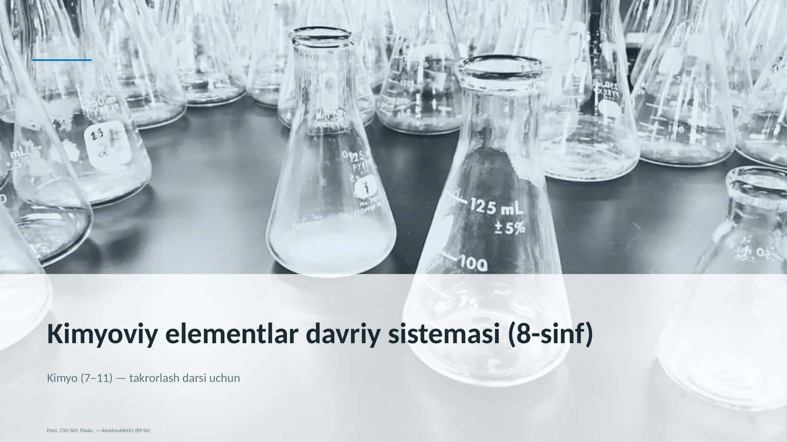 Kimyoviy elementlar davriy sistemasi (8-sinf)