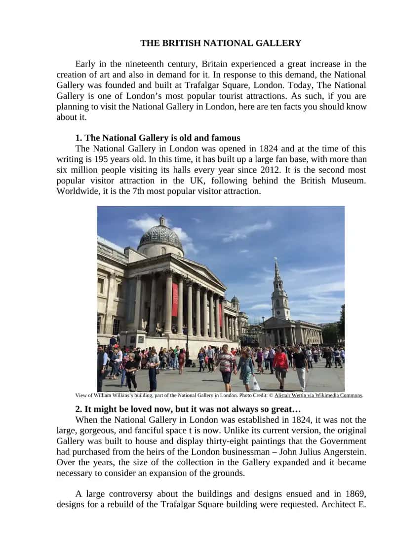 The British National Gallery