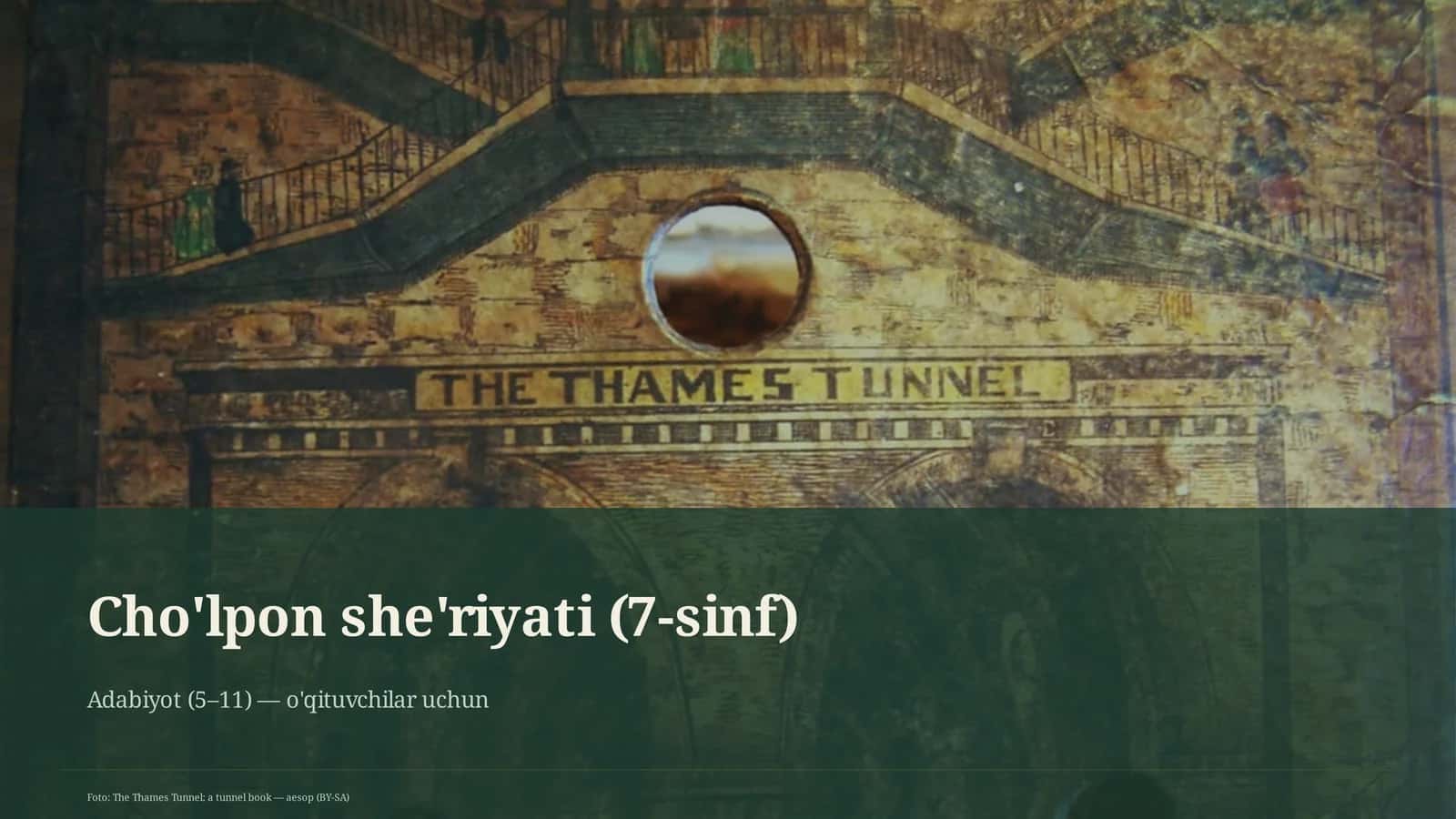 Cho'lpon she'riyati (7-sinf)