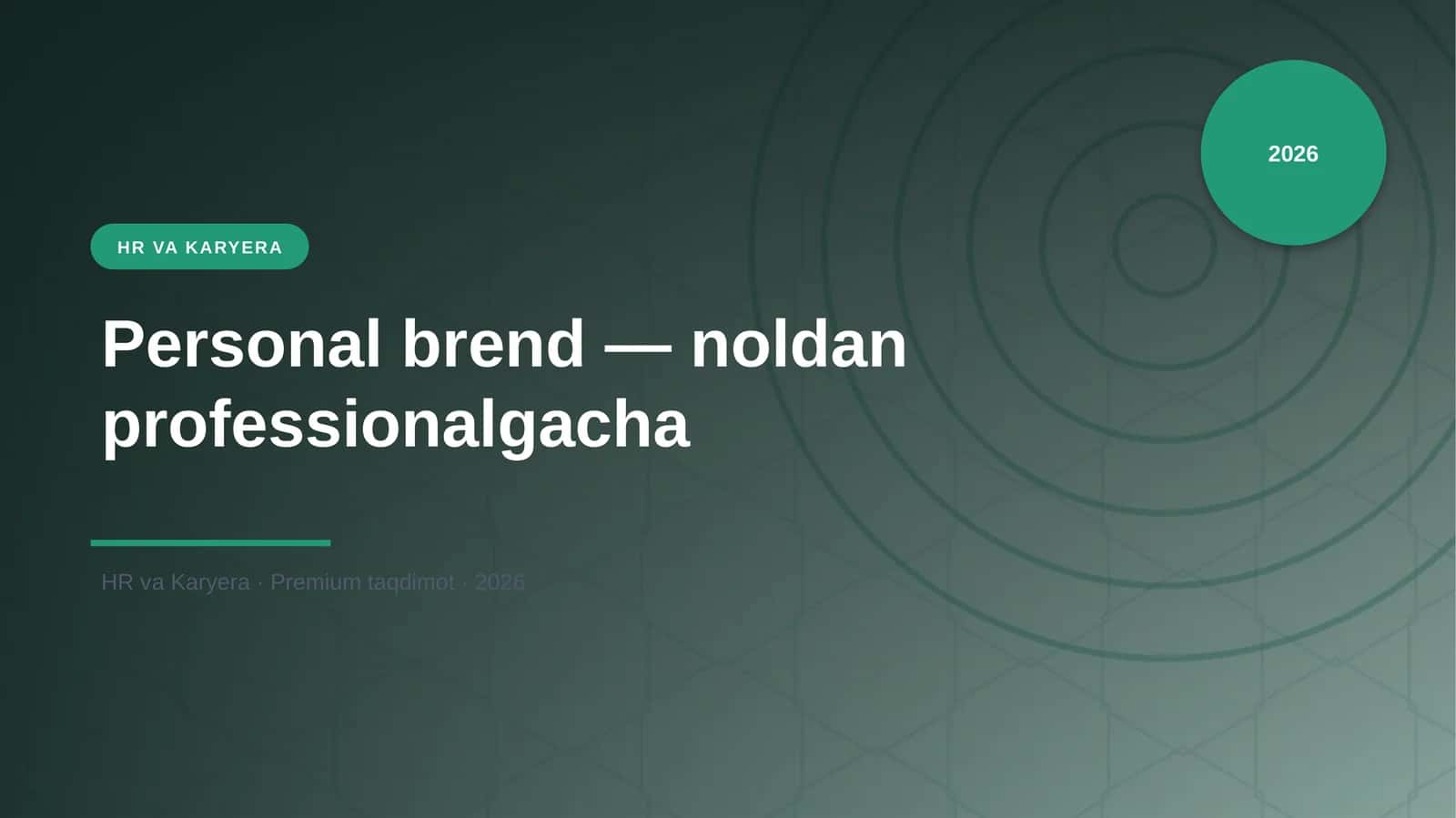 Personal brend — noldan professionalgacha