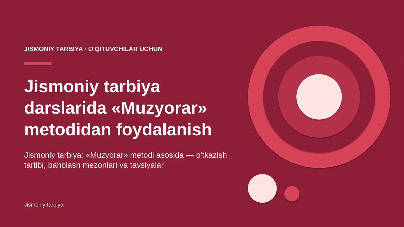 jismoniy tarbiya darslarida muzyorar metodidan foydalanish 9817