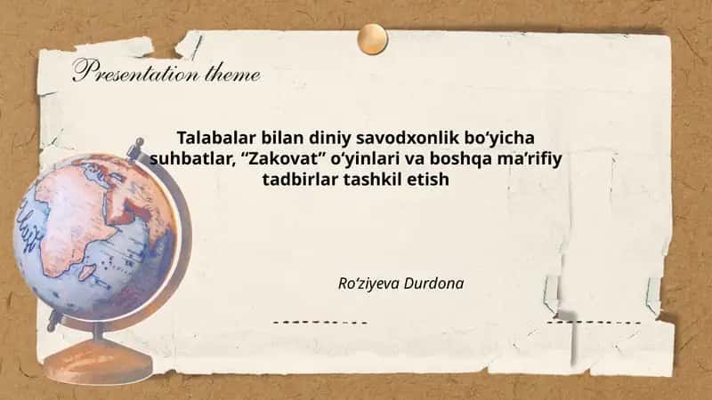 Diniy savodxonlik bo‘yicha suhbatlar va “Zakovat” o‘yinlari