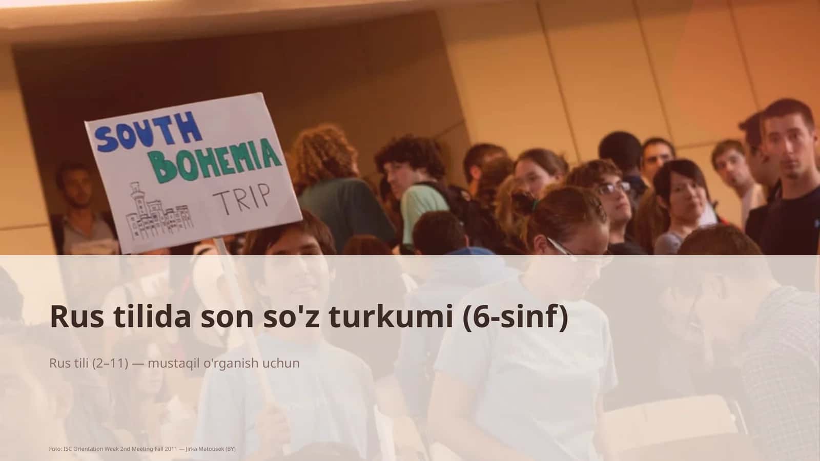 Rus tilida son so'z turkumi (6-sinf)