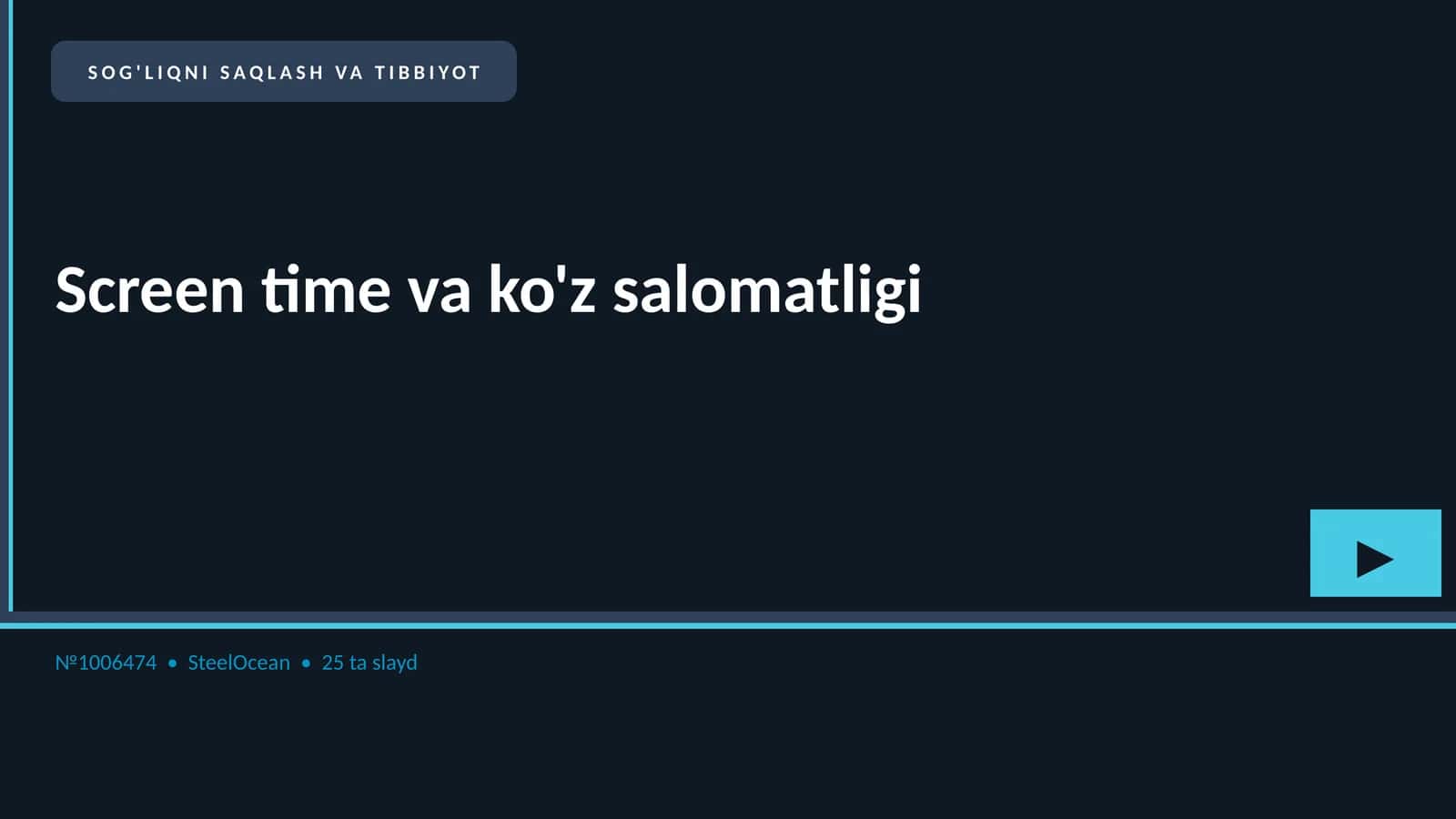 Screen time va ko'z salomatligi
