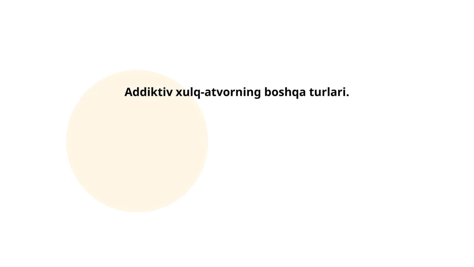 Addiktiv xulq-atvorning boshqa turlari