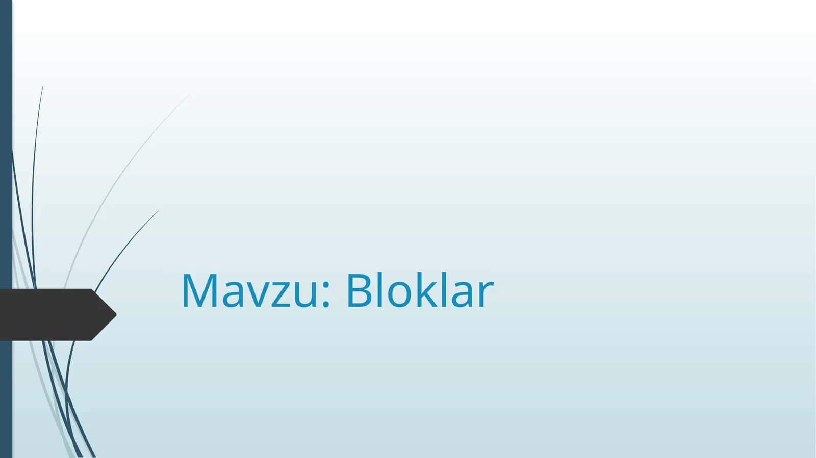 Bloklar