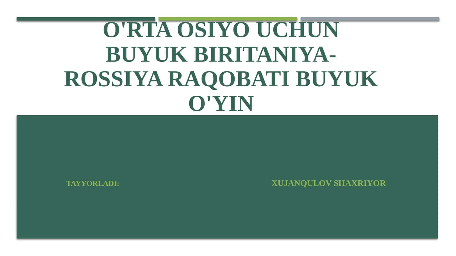 Buyuk Britaniya-Rossiya Raqobati