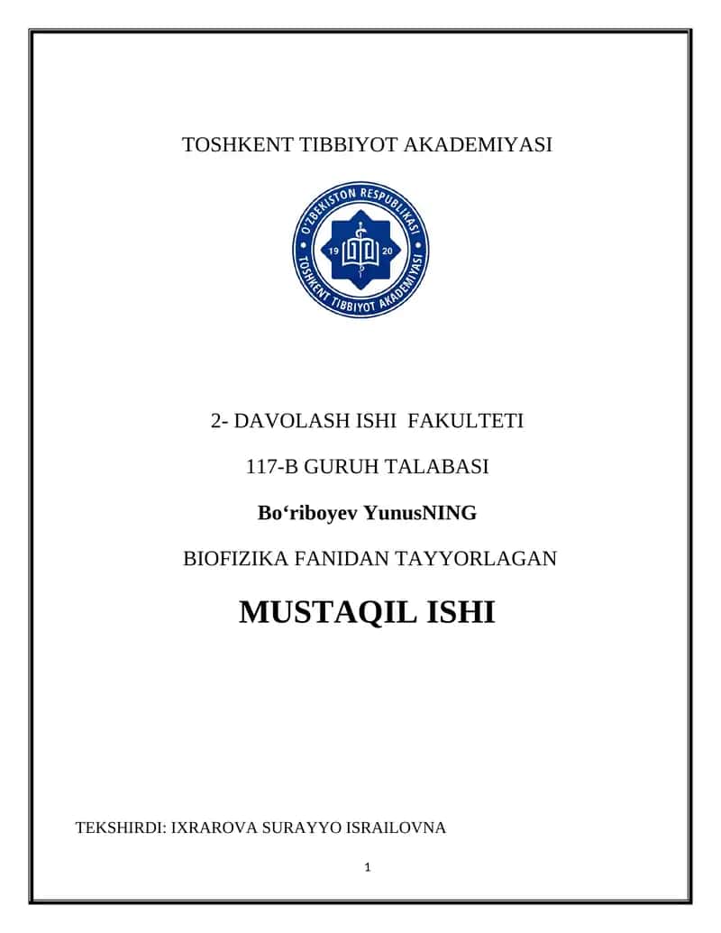 Suyuqliklarning oqishi. Bernulli tenglamasi