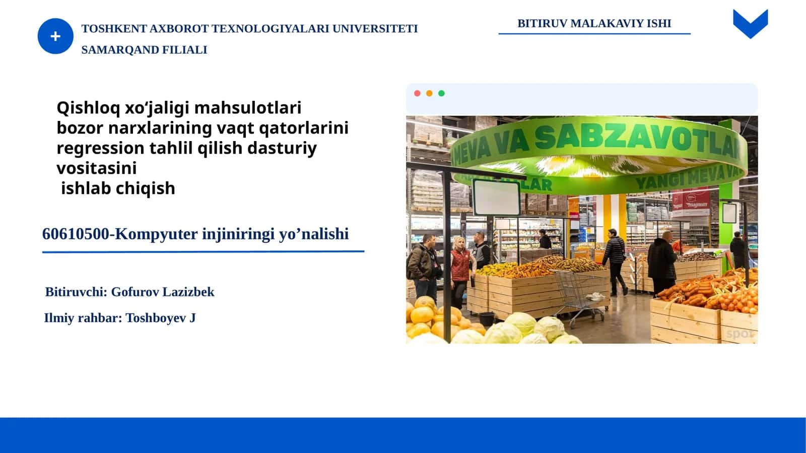 Qishloq xo‘jaligi mahsulotlari bozor narxlari