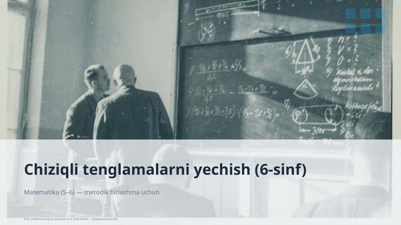 Chiziqli tenglamalarni yechish (6-sinf)