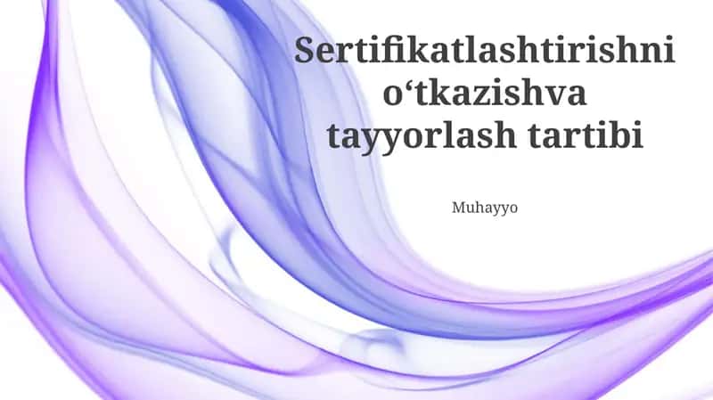 Sertifikatlar ko'pincha imtihon va amaliy baholarni o'z ichiga oladi; 1