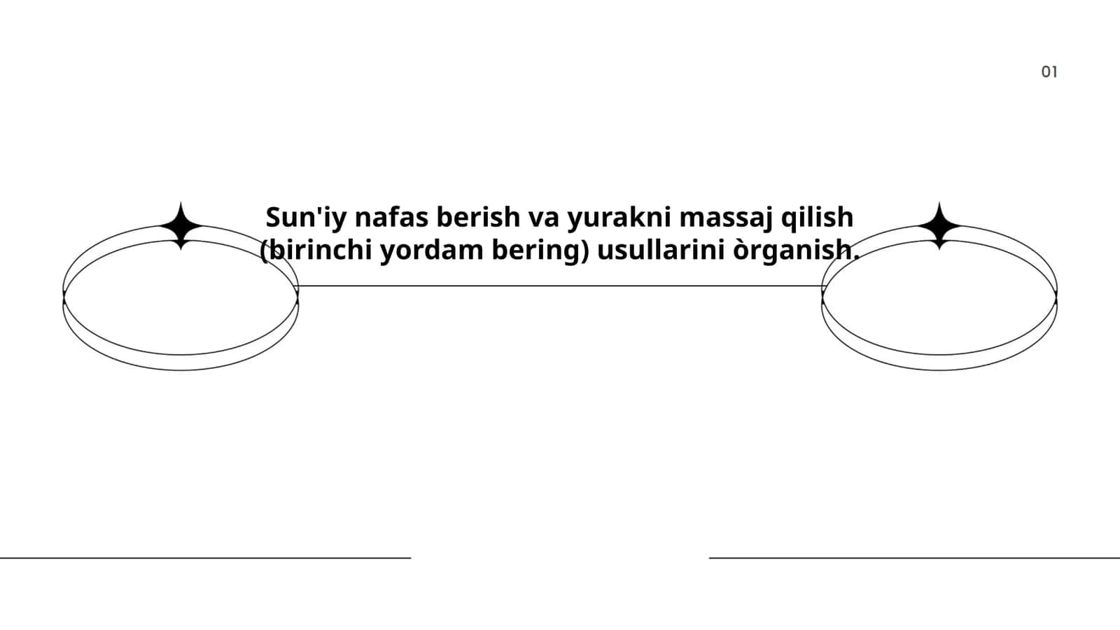 Sun'iy nafas berish va yurakni massaj qilish (birinchi yordam bering) usullarini òrganish