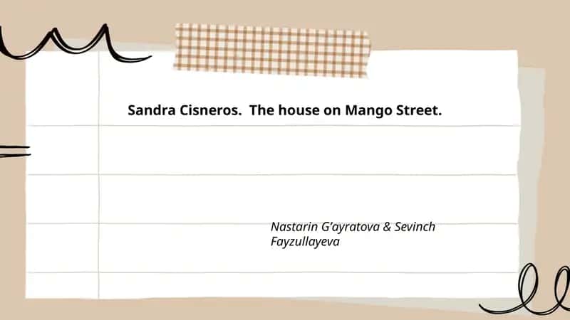 The house on Mango Street