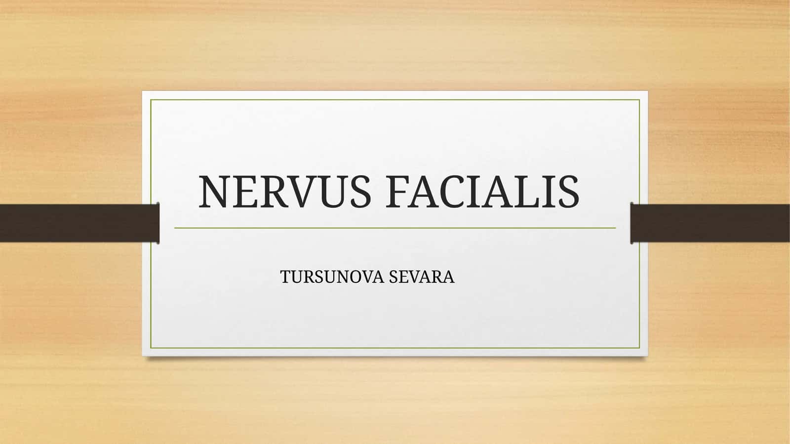 NERVUS FACIALIS