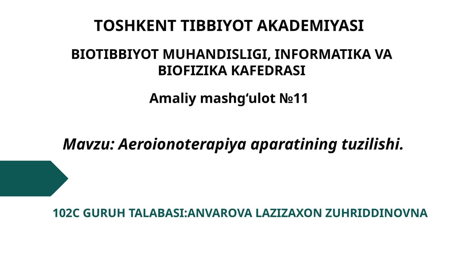 Aeroionoterapiya aparatining tuzilishi