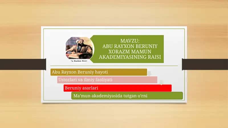 Ma'munakademiyasidatutgan o'rni