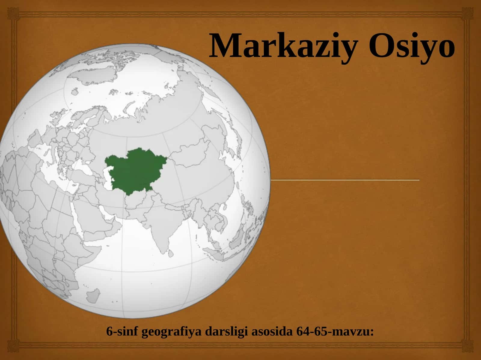 Markaziy Osiyo