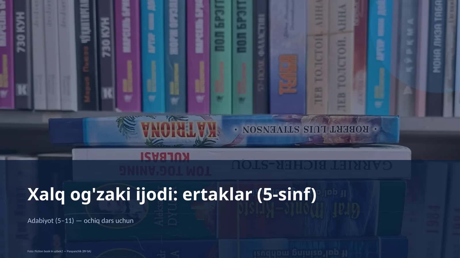 Xalq og'zaki ijodi: ertaklar (5-sinf)
