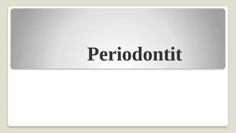 Periodontit