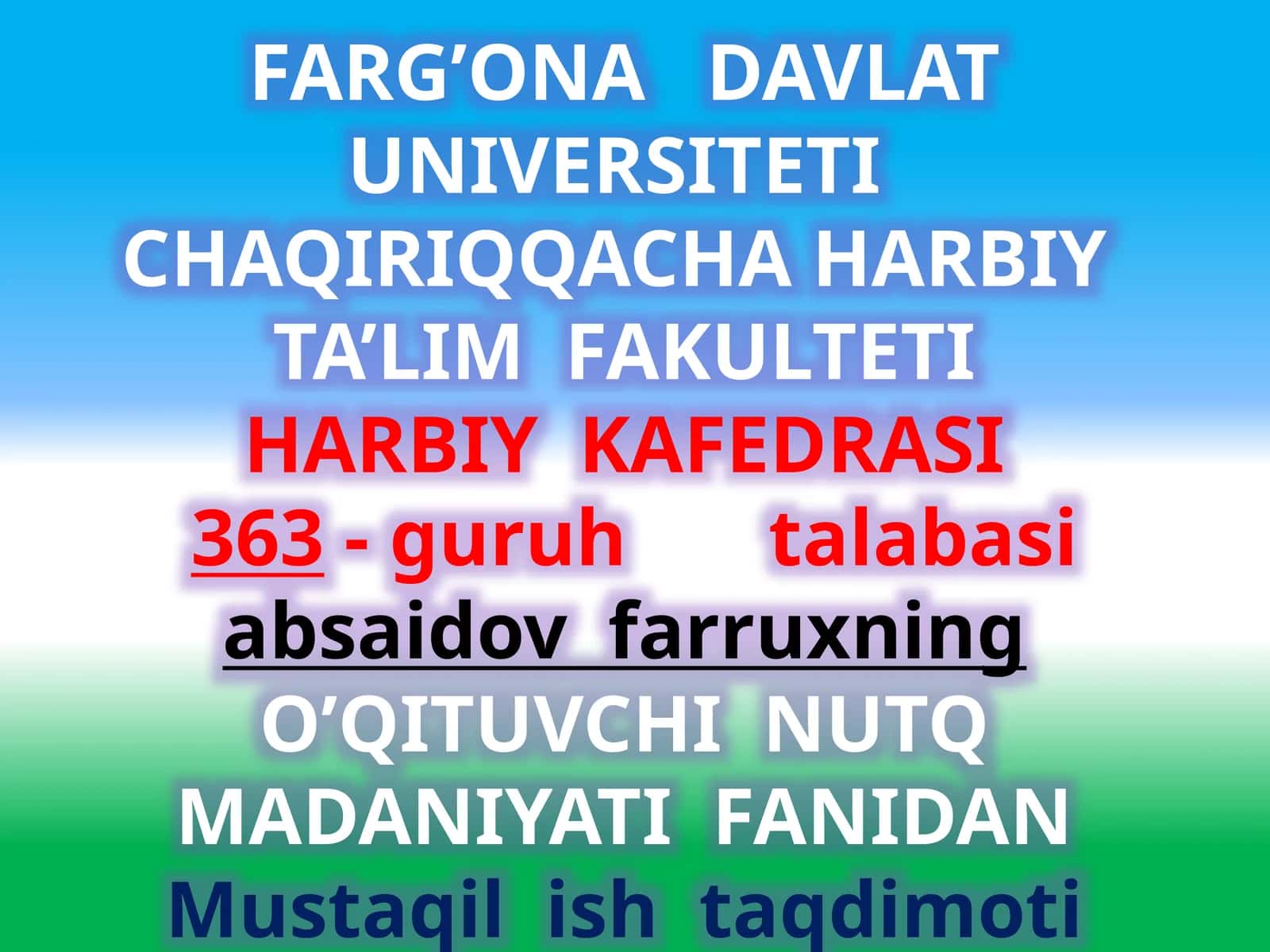 O'zbek tilida ish yuritish