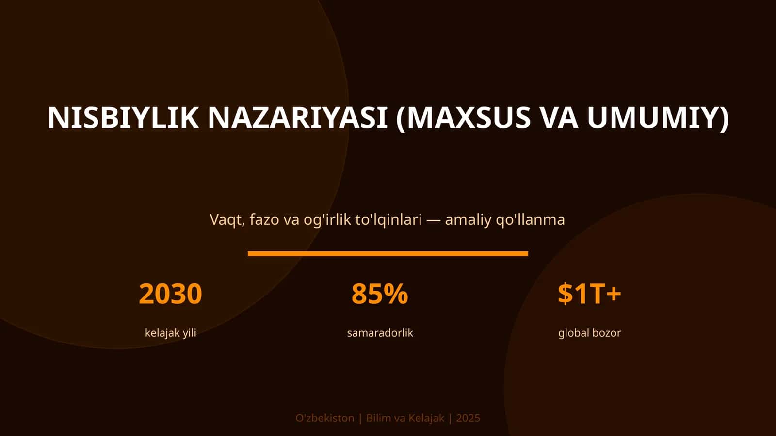 Nisbiylik nazariyasi (maxsus va umumiy)