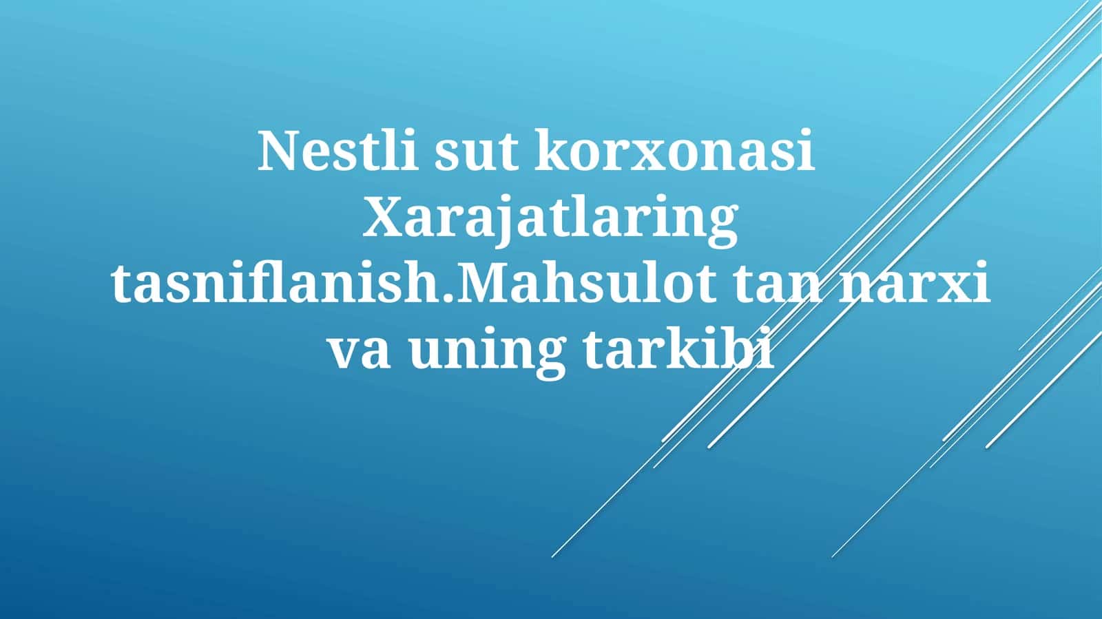 Nestlé sut zavodi