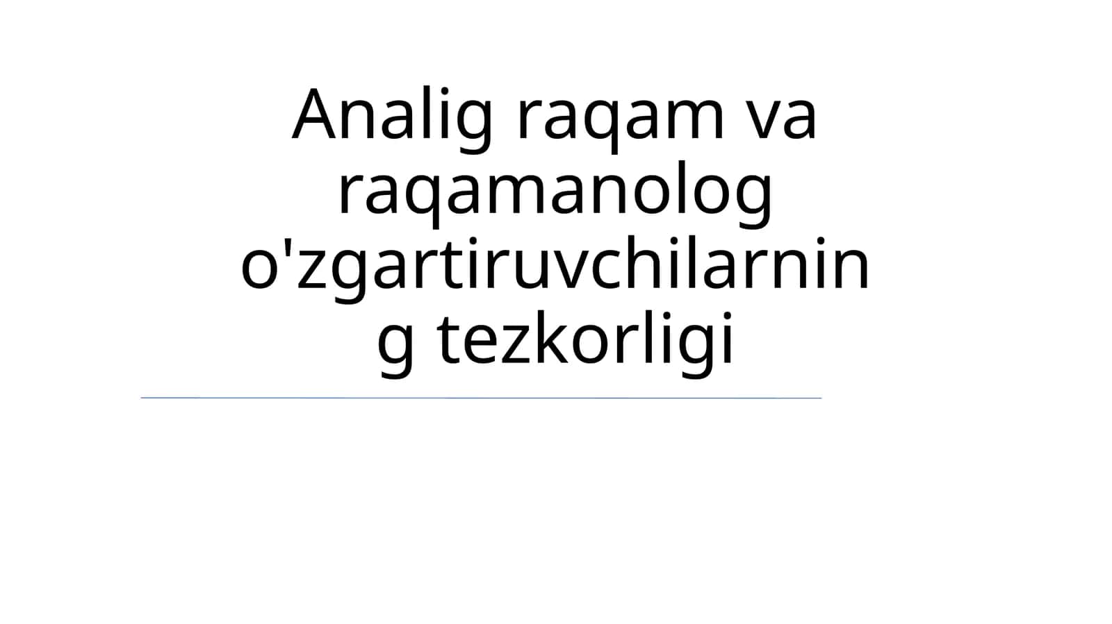 ADC Arxitekturasi
