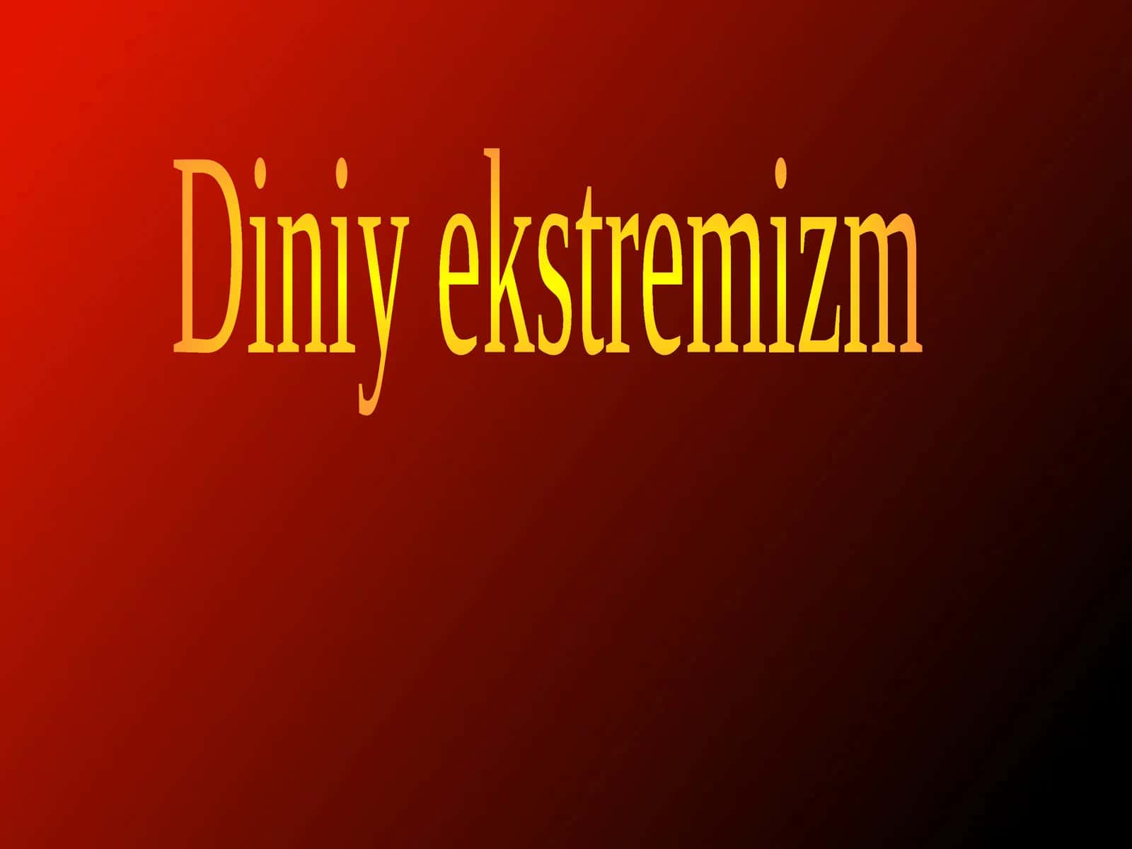 Diniyekstremizm