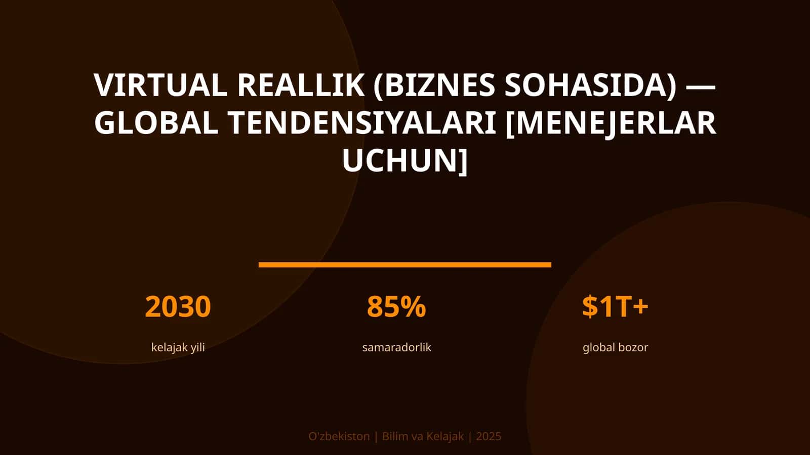 Virtual reallik (biznes sohasida) — global tendensiyalari [menejerlar uchun]