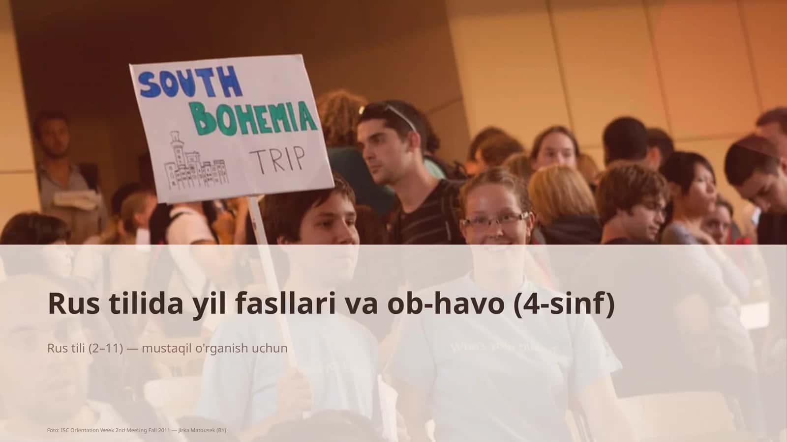 Rus tilida yil fasllari va ob-havo (4-sinf)