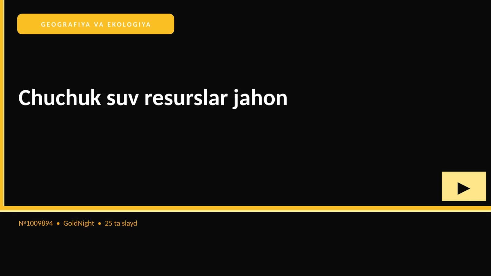GEOGRAFIYA VA EKOLOGIYA