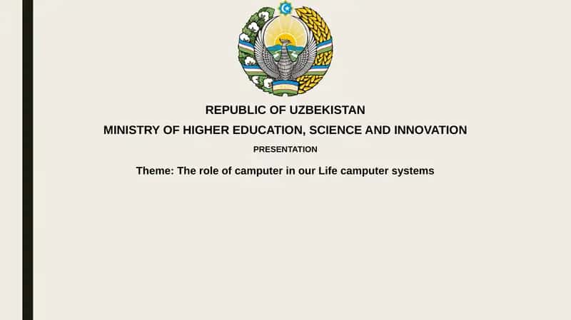 The role of computer in our Life