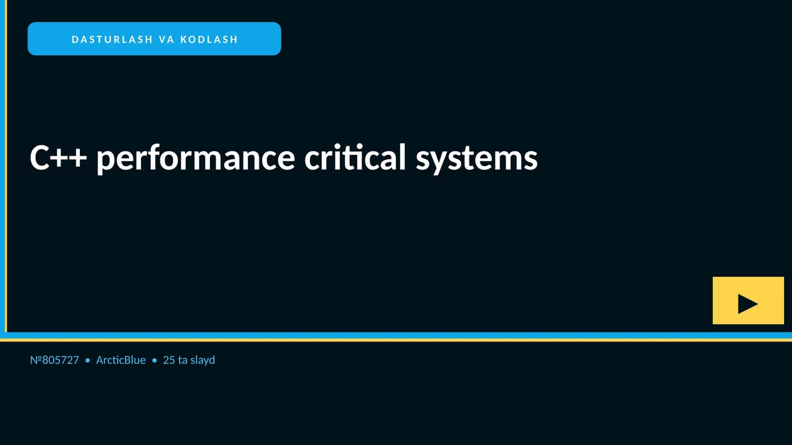 C++ performance critical systems