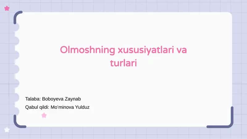 Olmoshning xususiyatlari va turlari