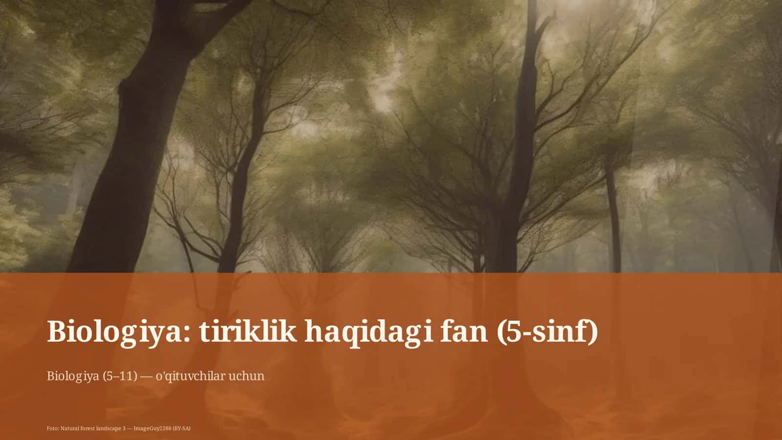 Biologiya: tiriklik haqidagi fan (5-sinf)