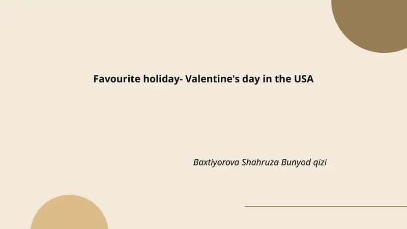 Valentine's Day in the USA